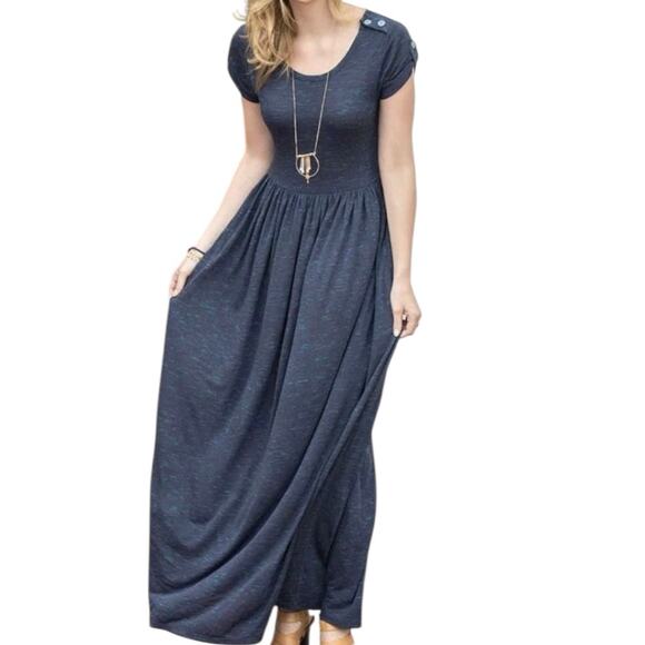 34. MATILDA JANE Deep Water Maxi Dress Size Small - Picture 1 of 11